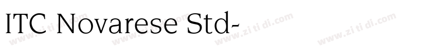 ITC Novarese Std字体转换